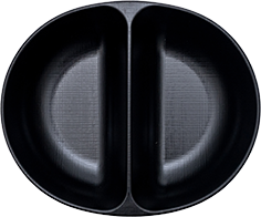 Matte 2-Divided Noodle Bowl